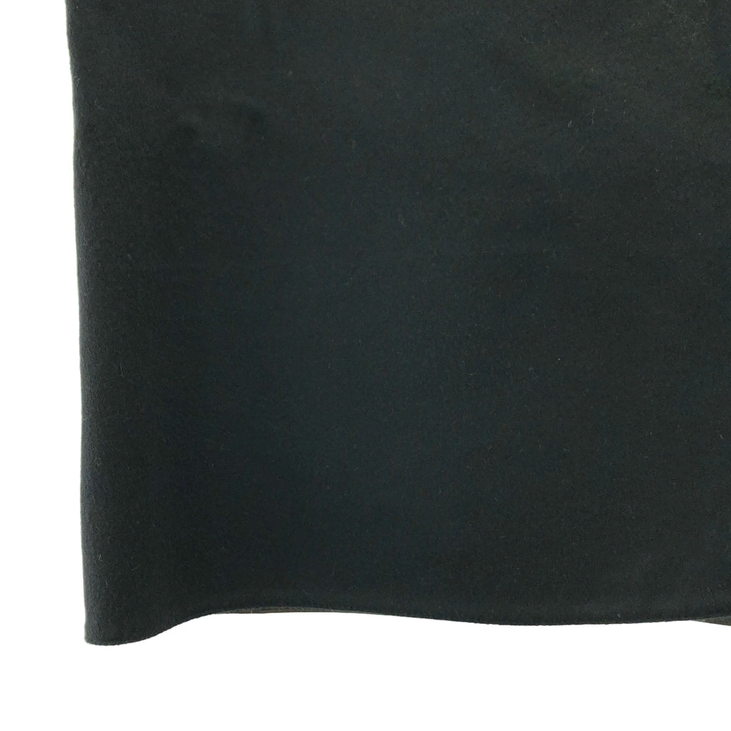 MARNI / マルニ | レザー ウール  ノーカラー コート | 40 | ブラウン/ブラック | レディース