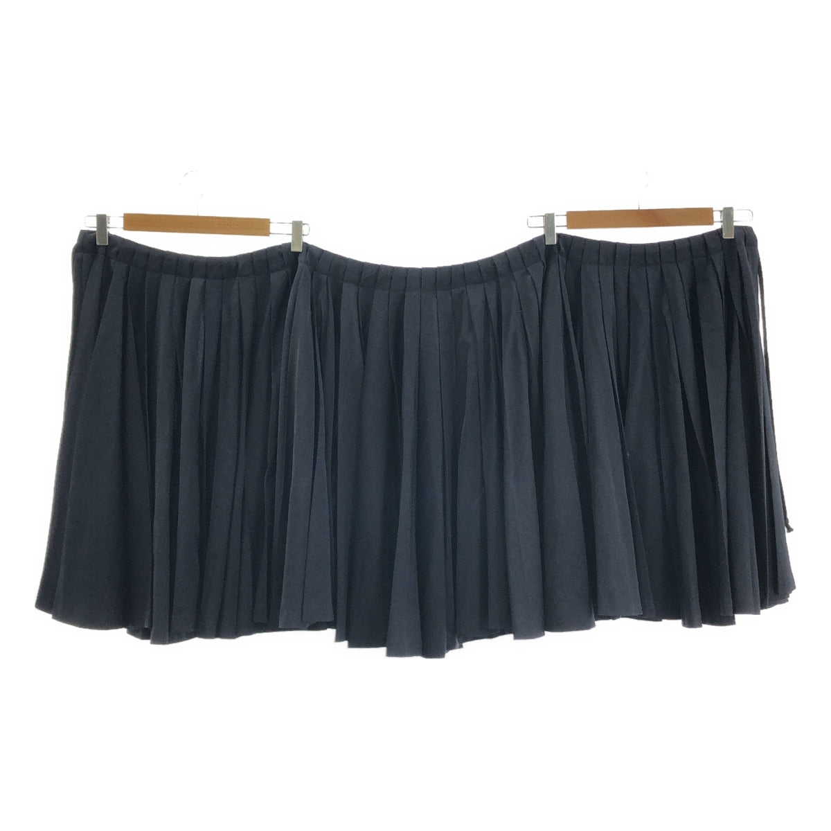 【미품】 Yohji Yamamoto FEMME / 요우지야마모토팜 | 2002AW | 드로스트링 플리츠 볼륨 랩 감기 스커트 |