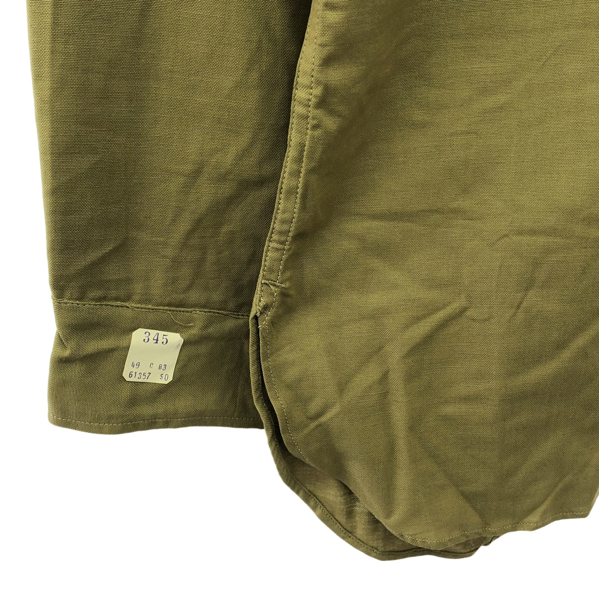 【美品】  U.S.ARMY / アメリカ軍 | 推定40s ヴィンテージ L/S シャツ | 0 | カーキ | メンズ