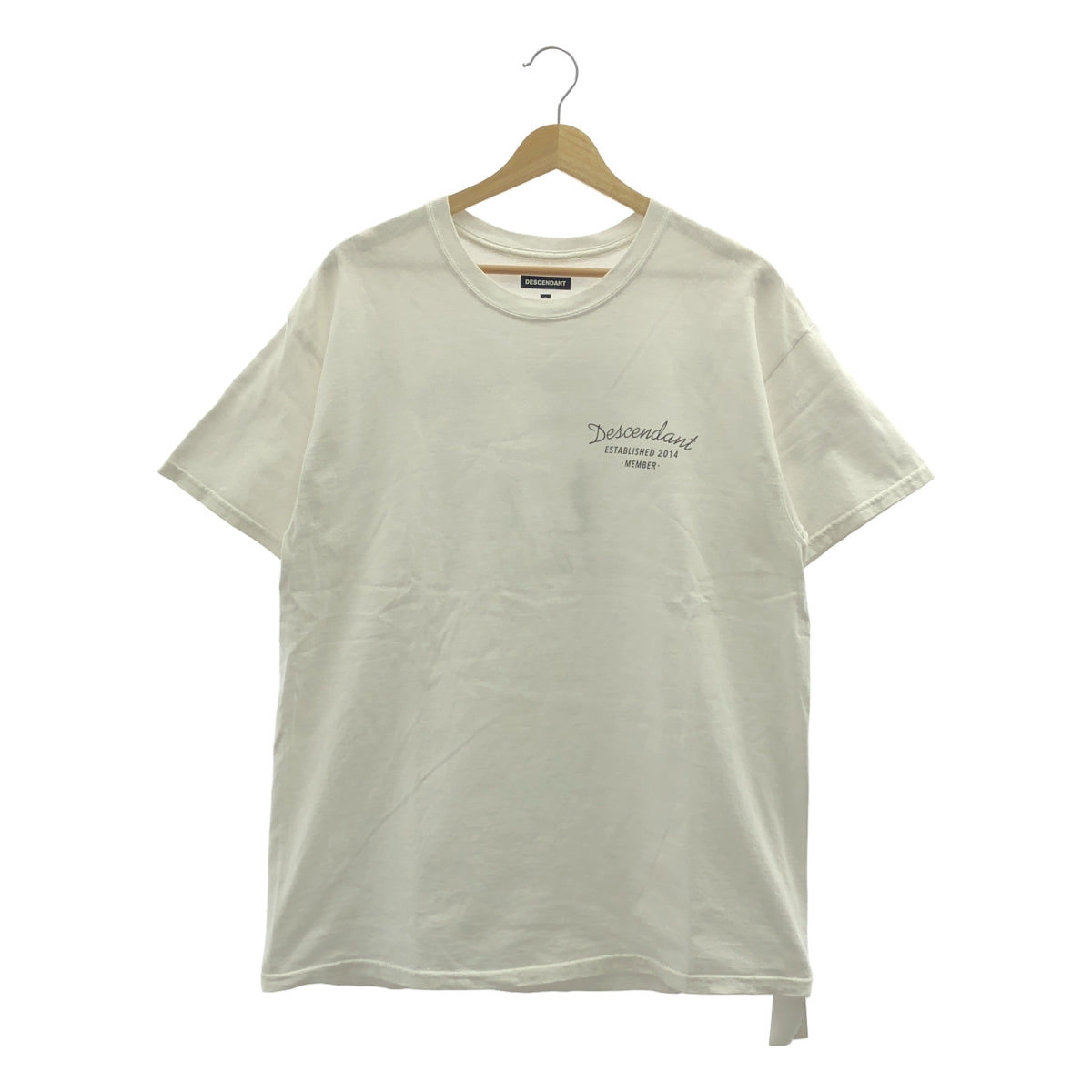 DESCENDANT / 디센던트 | 2022SS | SIGNAL SS TEE 신호 T 셔츠 | 2 | 화이트 | 남성