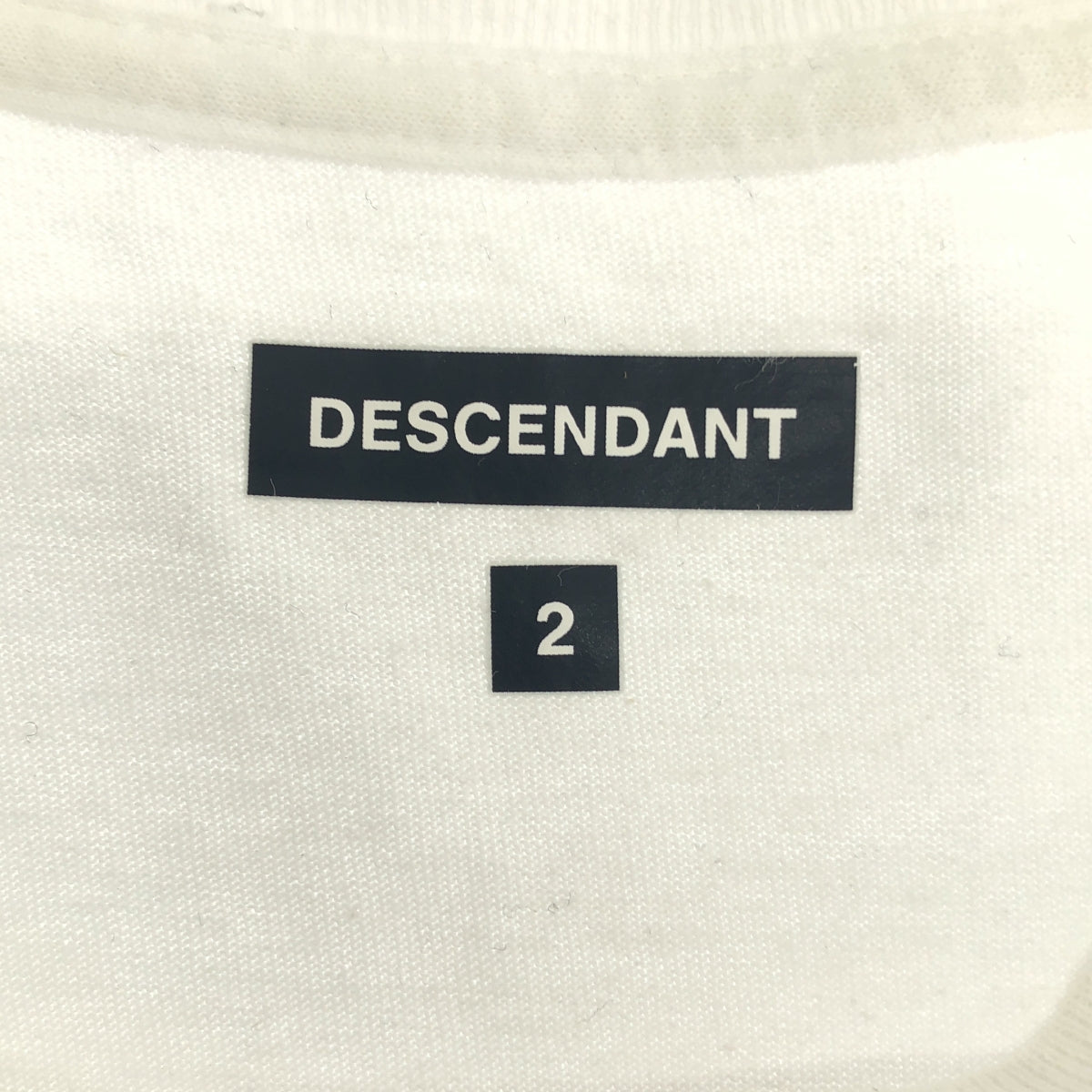 DESCENDANT / 디센던트 | 2022SS | SIGNAL SS TEE 신호 T 셔츠 | 2 | 화이트 | 남성
