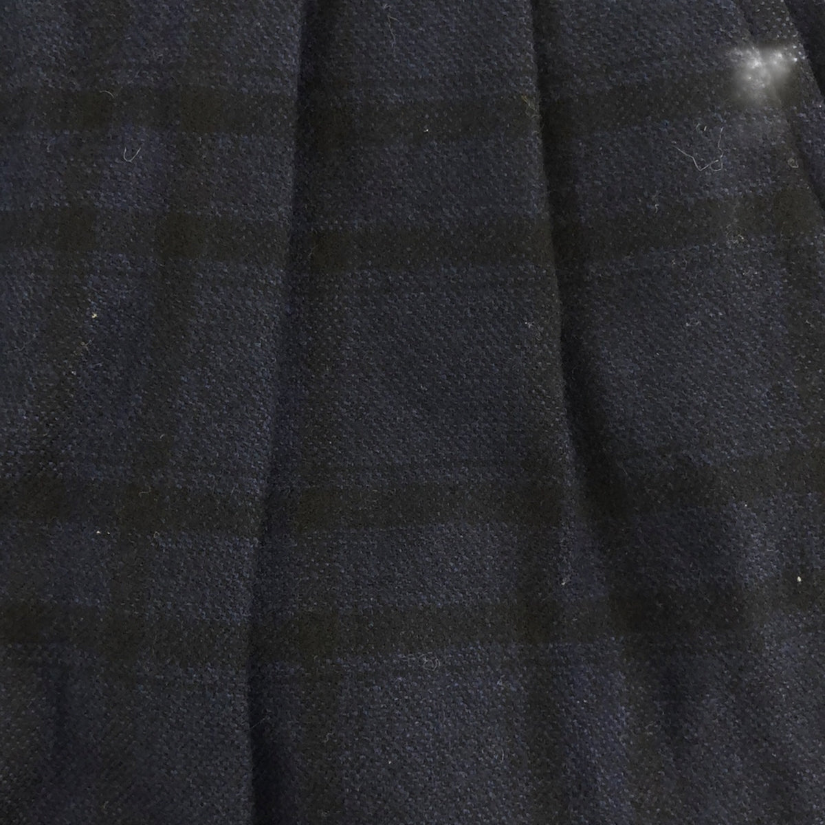 COMME des GARCONS HOMME / コムデギャルソンオム | 2021AW | ウール チェック 2タック テーパード ワイド スラックスパンツ | XS | ネイビー/ブラック | メンズ