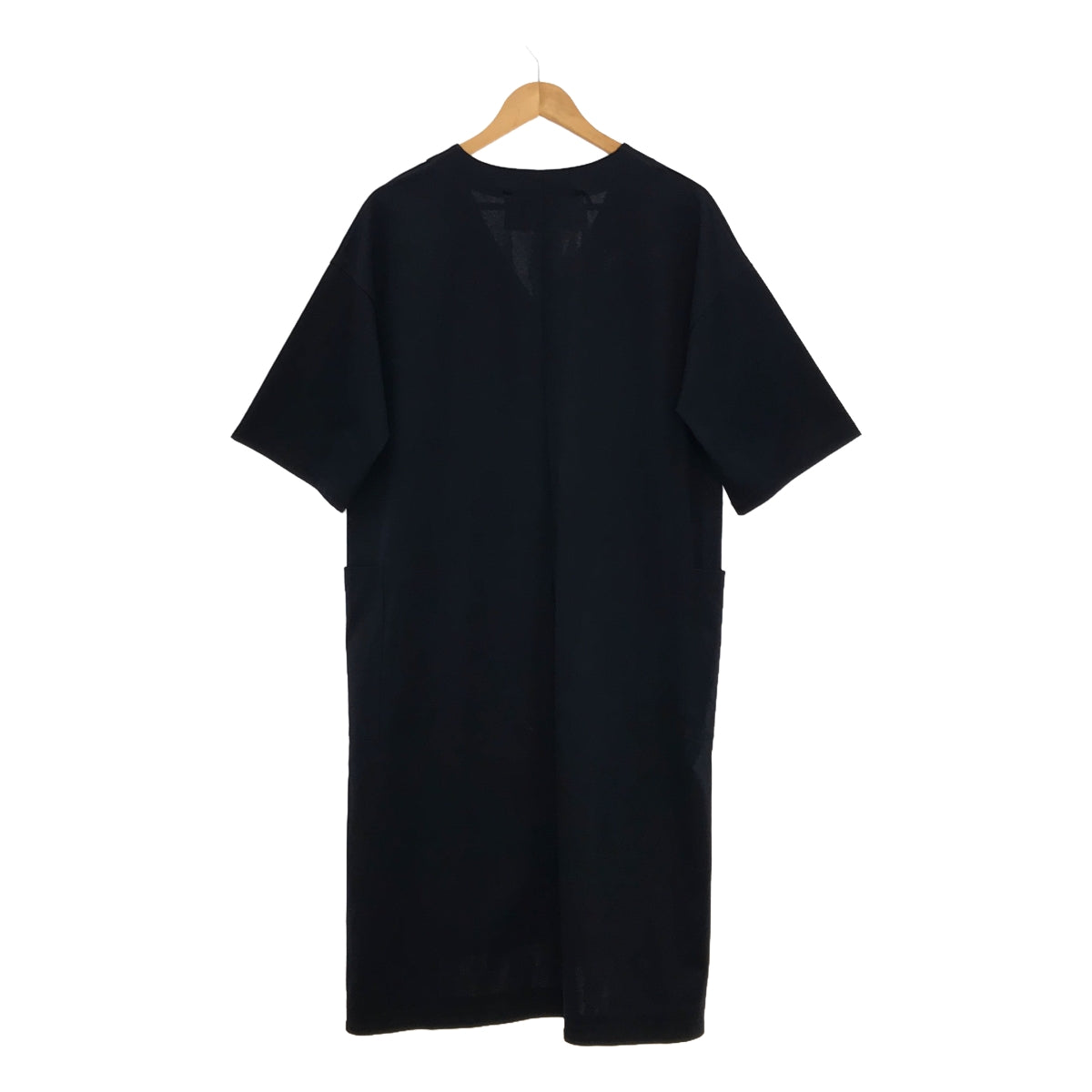 TICCA / ティッカ | スーピマコットン Vネック ボックスワンピース | F | ネイビー | レディース