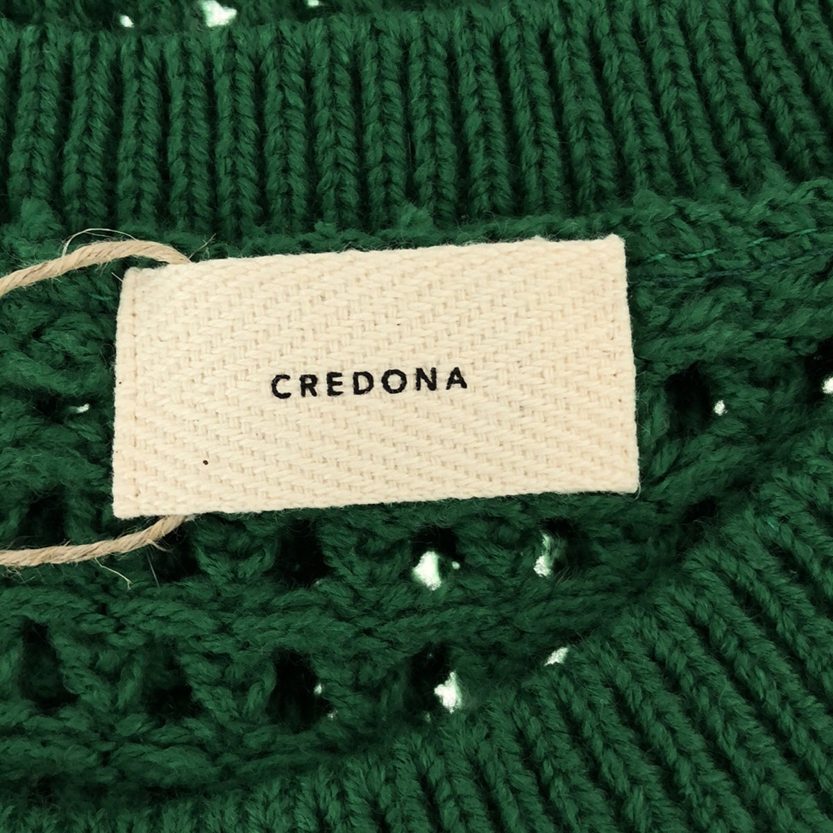 CREDONA / クレドナ | ローゲージメッシュニットベスト | F | レディース
