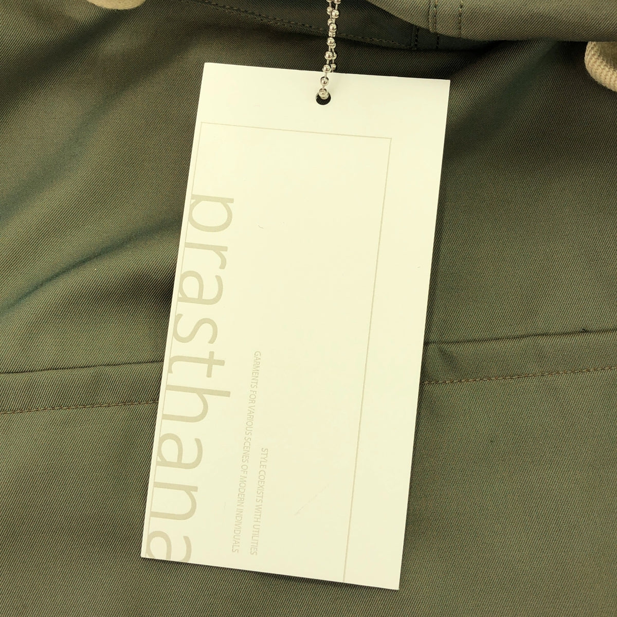 【新品】  prasthana / プラスターナ | hang strings salvage parka | S | カーキ | メンズ