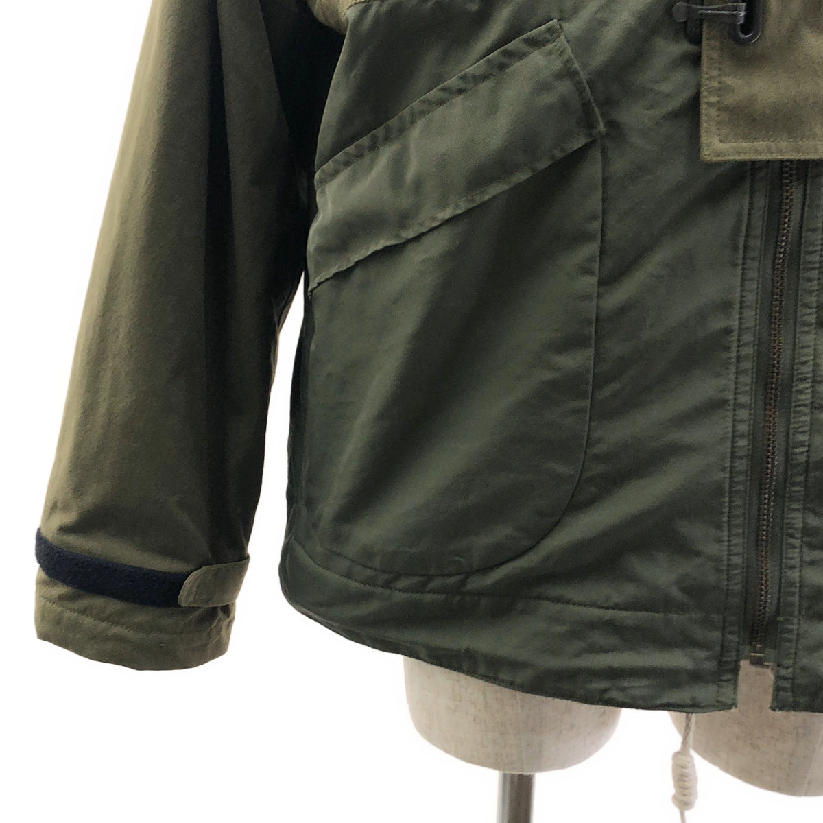 NIGEL CABOURN | HALFTEX DECK JACKET | Military deck jacket hoodie | Fully lined with fleece | Size 50 | Men's