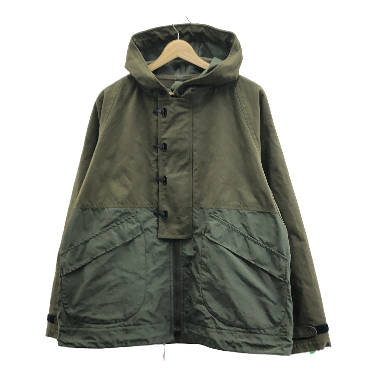 NIGEL CABOURN / 나이젤 케이본 | HALFTEX DECK JACKET / 밀리터리 데크 재킷 후디 / 양털 총 안감 | 50 | 남성