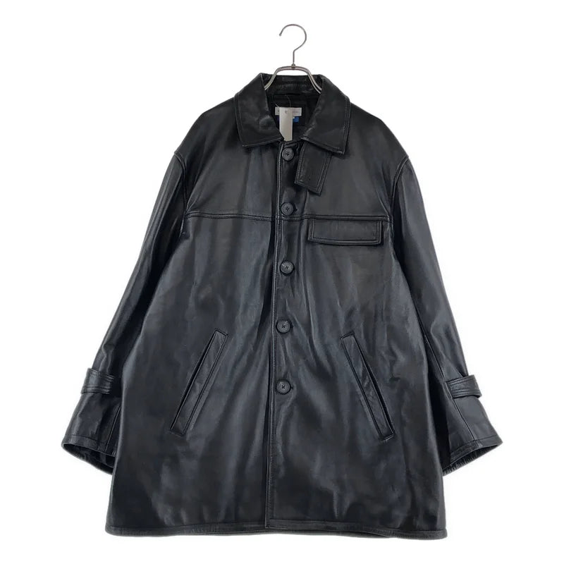 Maison Special / メゾンスペシャル | Sheep Leather Car Coat / シープレザー カーコート | 1 | メンズ