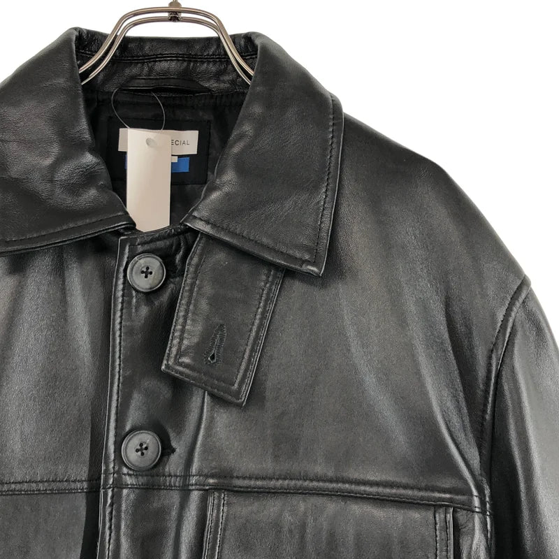 Maison Special / メゾンスペシャル | Sheep Leather Car Coat / シープレザー カーコート | 1 | メンズ
