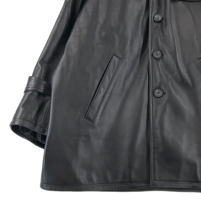 Maison Special / メゾンスペシャル | Sheep Leather Car Coat / シープレザー カーコート | 1 | メンズ