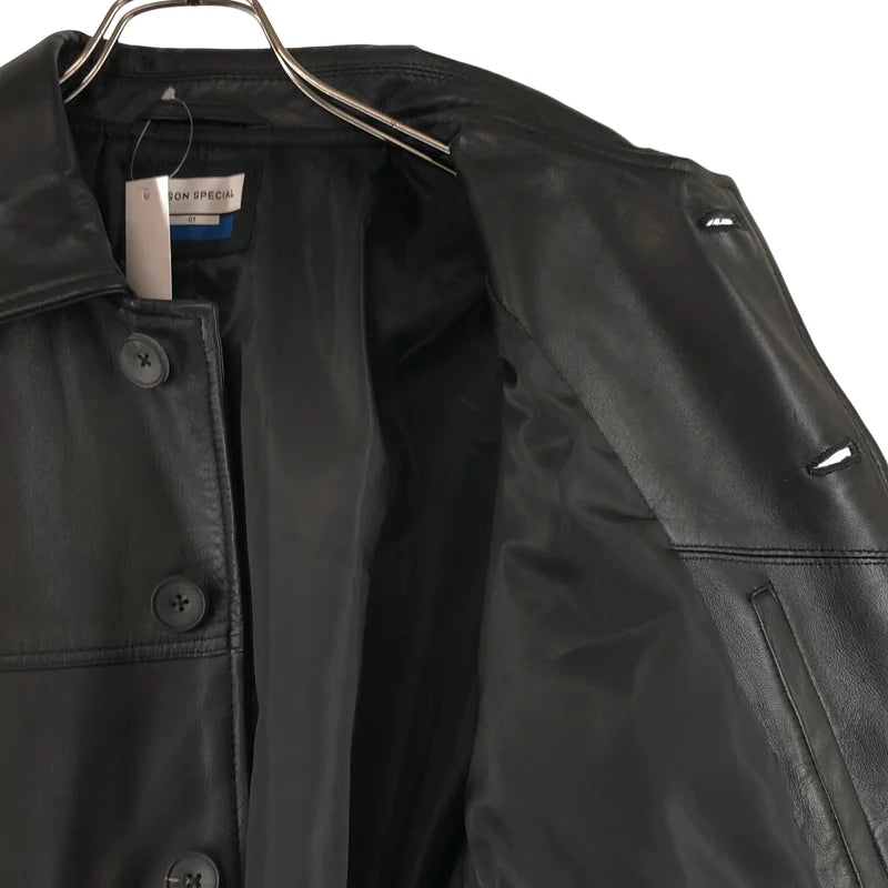 Maison Special / メゾンスペシャル | Sheep Leather Car Coat / シープレザー カーコート | 1 | メンズ