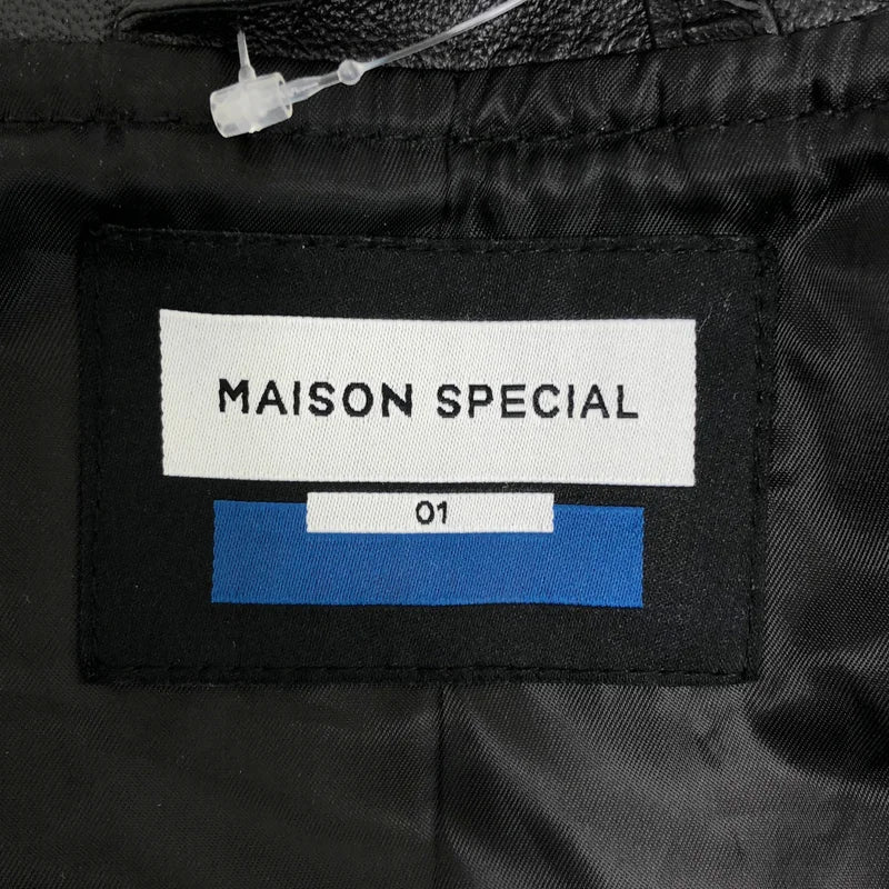 Maison Special / メゾンスペシャル | Sheep Leather Car Coat / シープレザー カーコート | 1 | メンズ