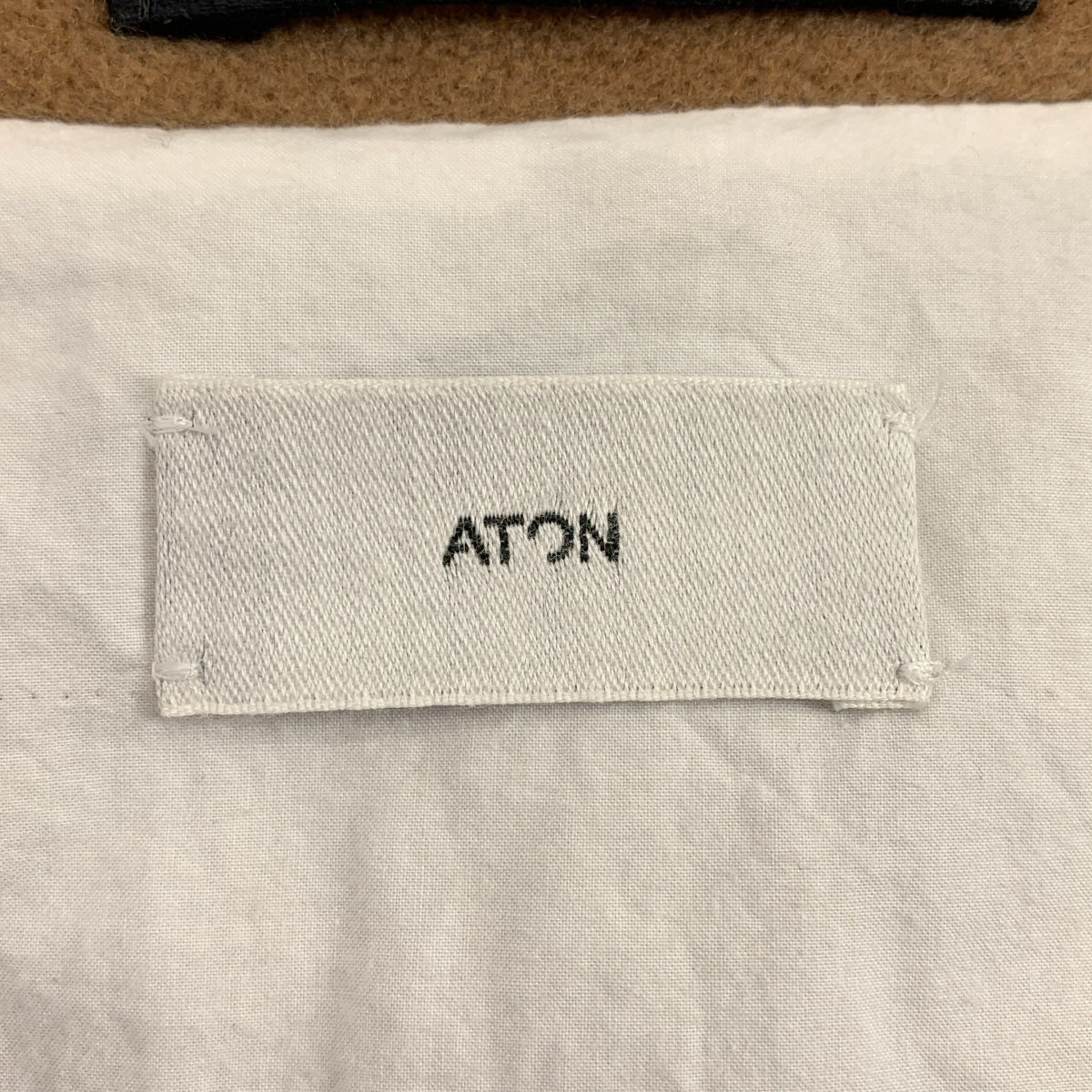 ATON / 에이턴 | CAMEL MOLESKIN BALMACAAN COAT 몰스킨 발마칸 코트 | 6 | 남성