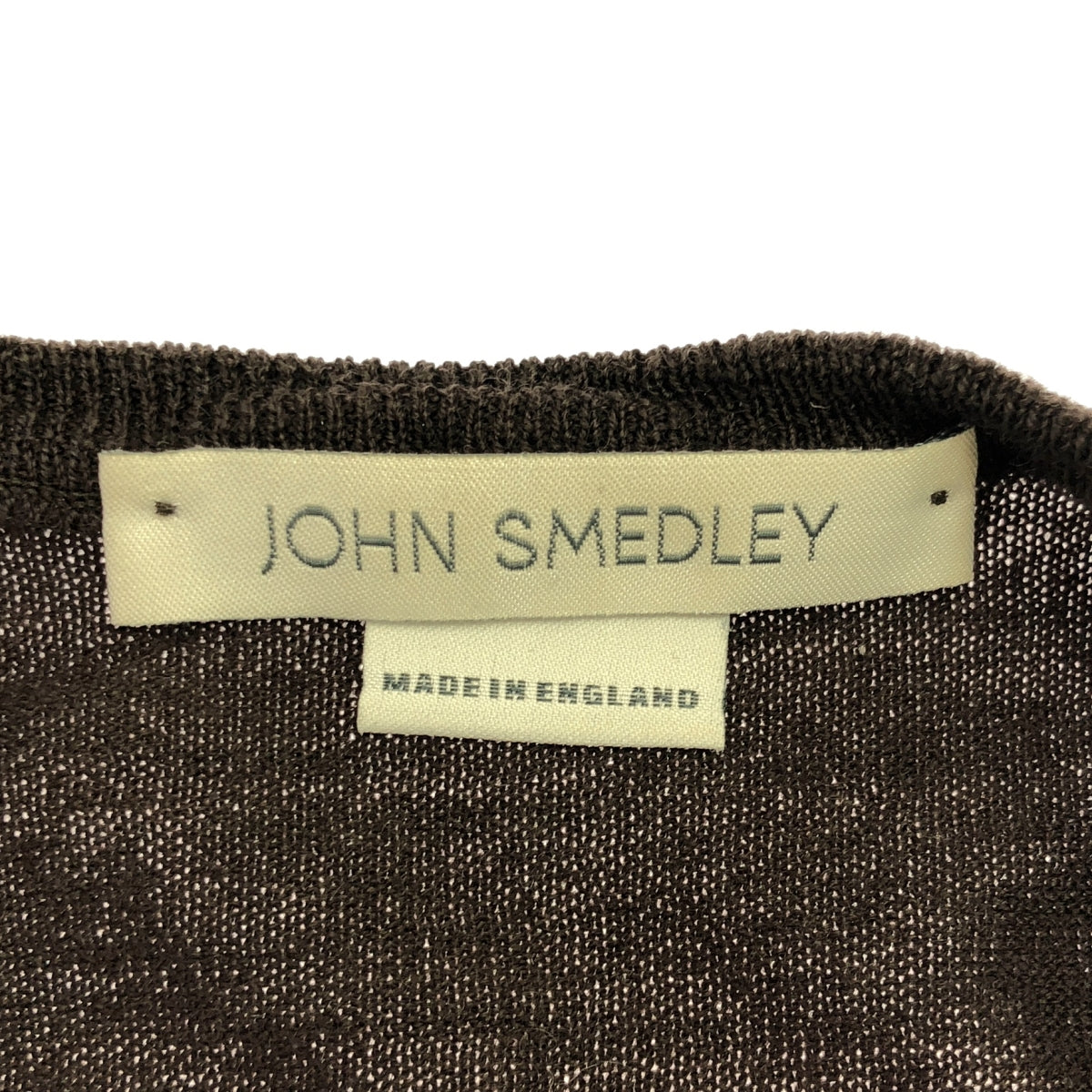 JOHN SMEDLEY / ジョンスメドレー | ウール ニット プルオーバー セーター | M | ブラウン | メンズ