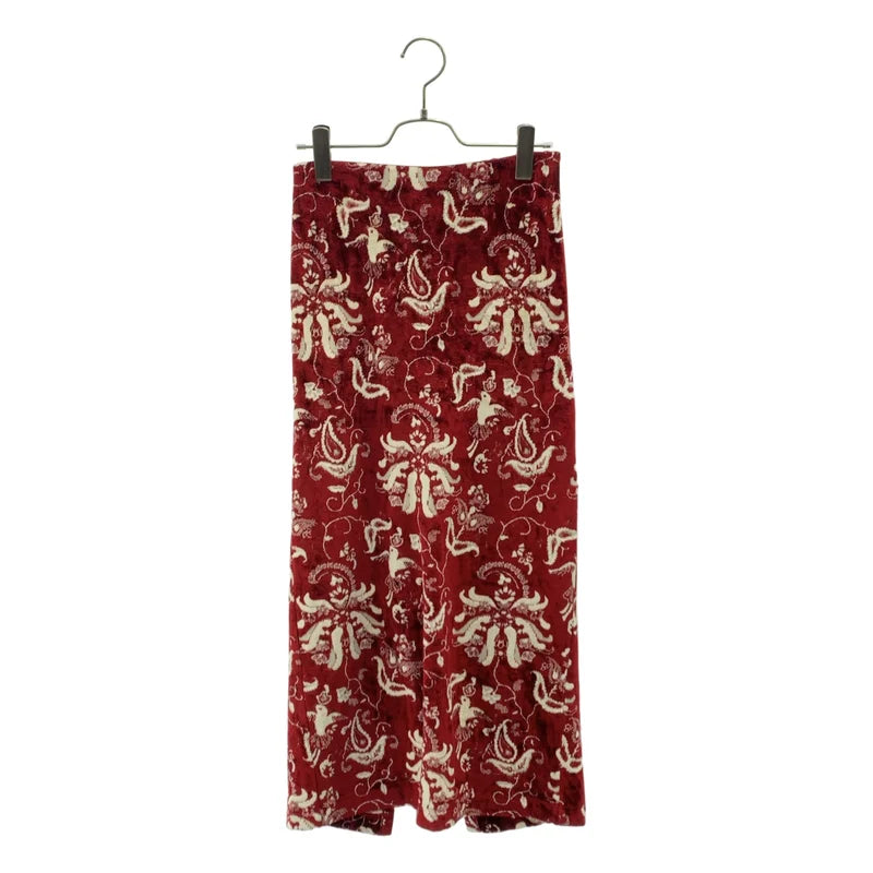 Mame Kurogouchi / Mame Kurogouchi | Velour Jersey I-Line Skirt 天鵝絨提花長裙 | 1 | 女裝