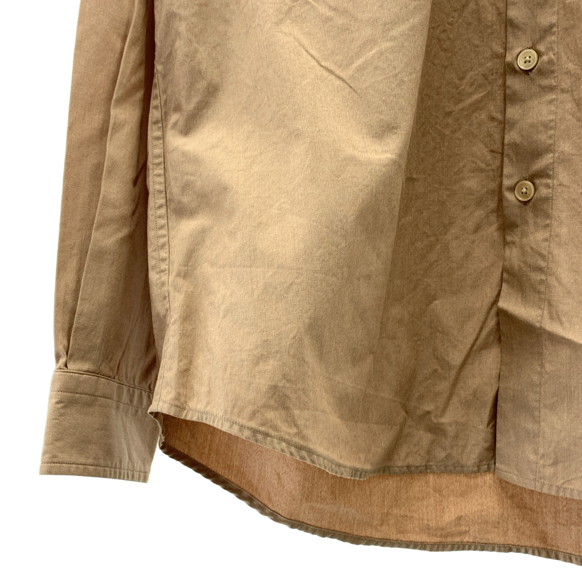 AURALEE / オーラリー | 2023SS | WASHED FINX TWILL BIG SHIRT フィンクスコットン ツイル ビッグシャツ | 3 | ベージュ | メンズ