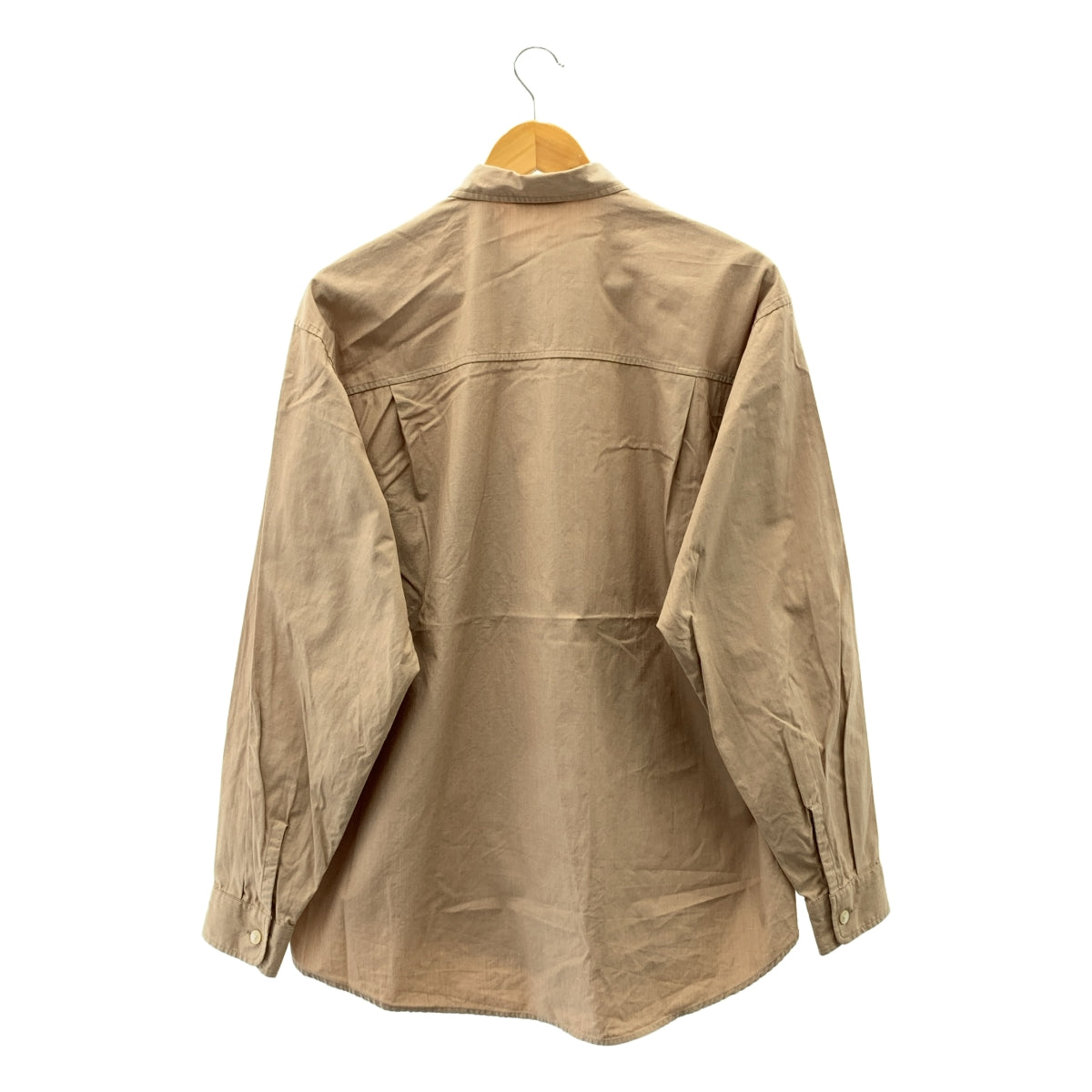 AURALEE / オーラリー | 2023SS | WASHED FINX TWILL BIG SHIRT フィンクスコットン ツイル ビッグシャツ | 3 | ベージュ | メンズ
