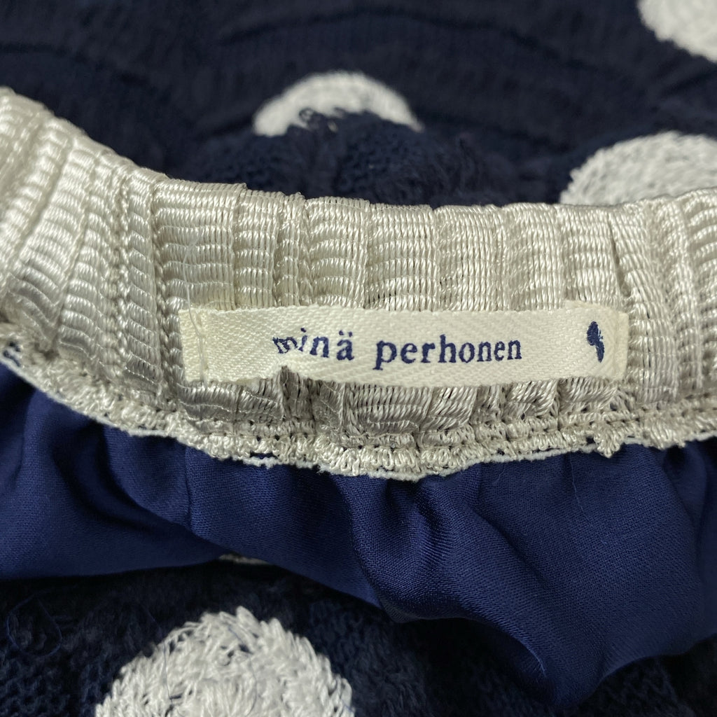 mina perhonen / 미나펠호넨 | lambent / 엠브로이드 웨스트 고무 스커트 | 38 | 여성