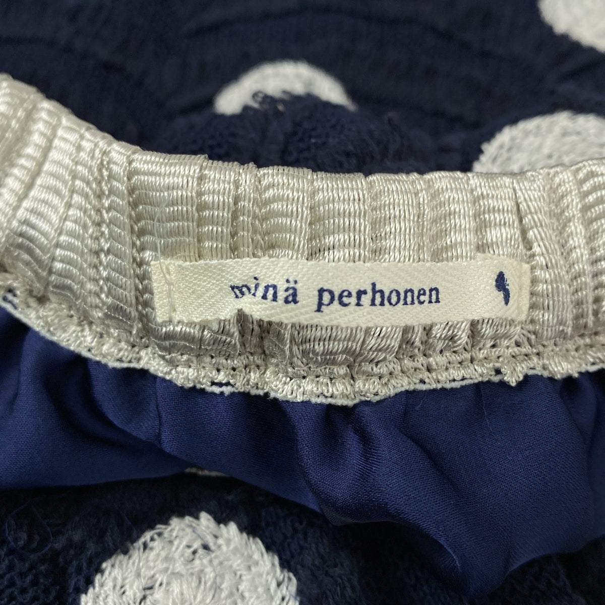 mina perhonen / 미나펠호넨 | lambent / 엠브로이드 웨스트 고무 스커트 | 38 | 여성