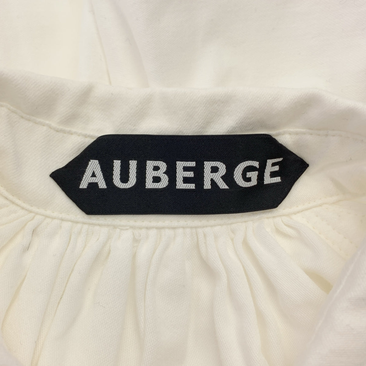 AUBERGE | 棉質褶皺常規領襯衫 | 尺寸 40 | 男款