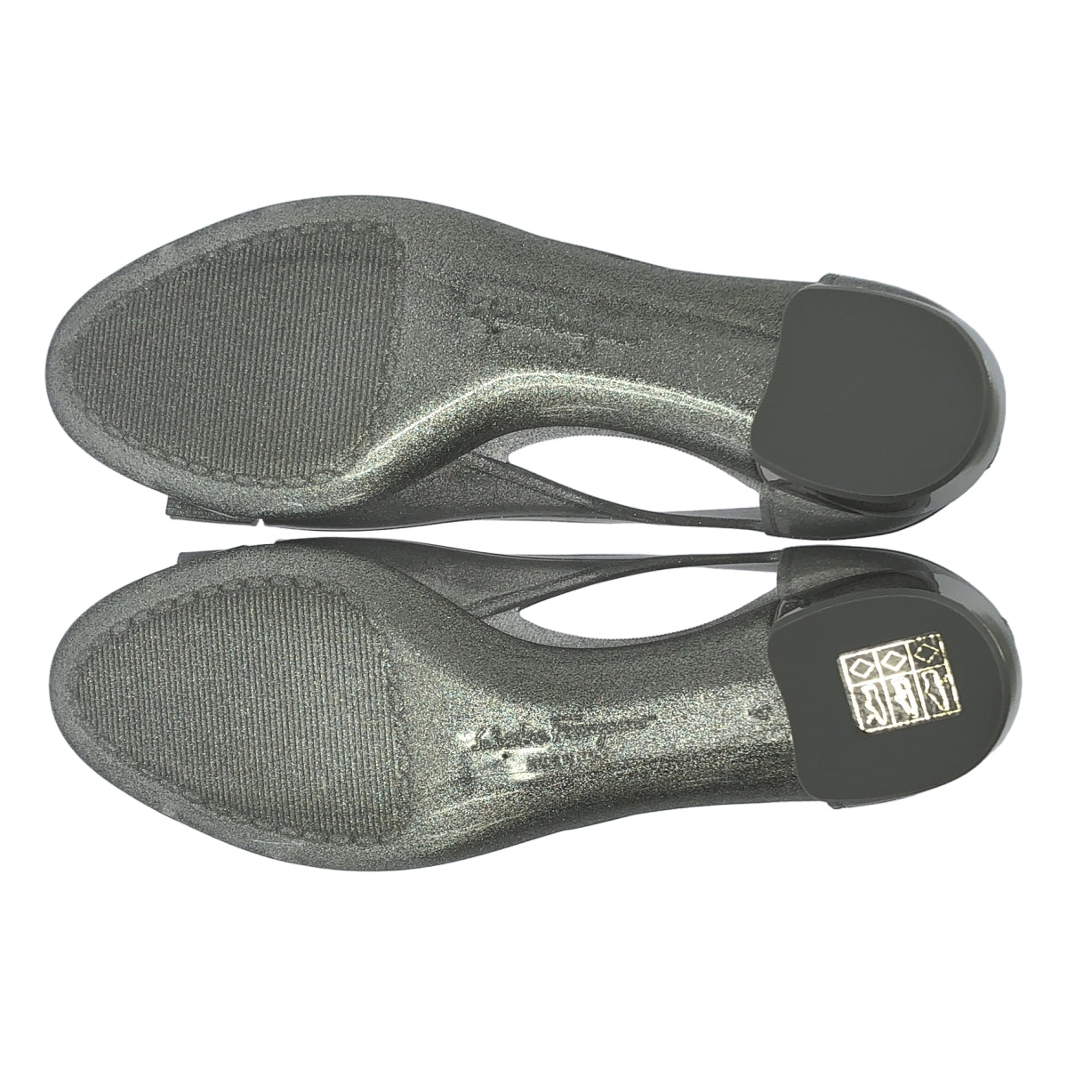 Salvatore Ferragamo / サルヴァトーレフェラガモ | VARA JELLY 3.0cm / ロゴ リボン バレエシューズ | 4 |