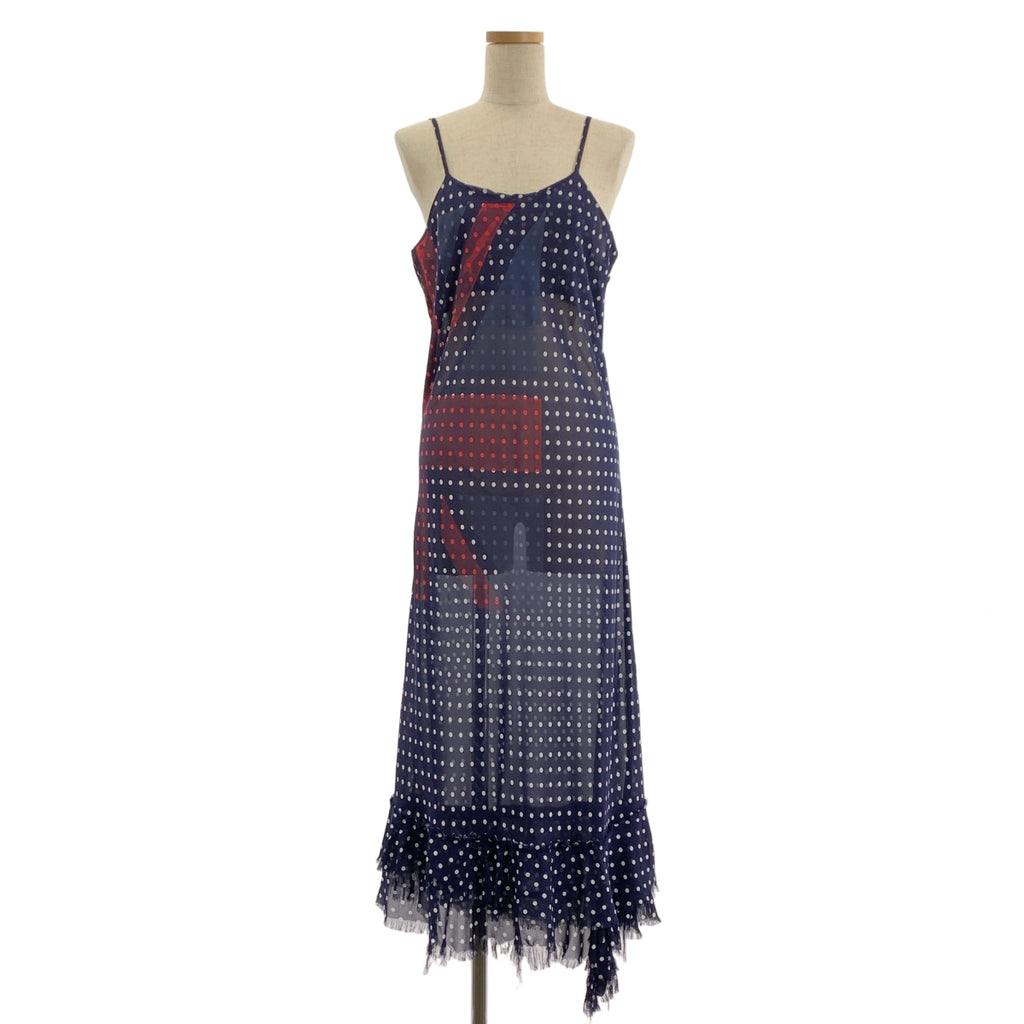 COMME des GARÇONS |圓點英國國旗透明剪裁吊帶背心洋裝 | SHOPBOP