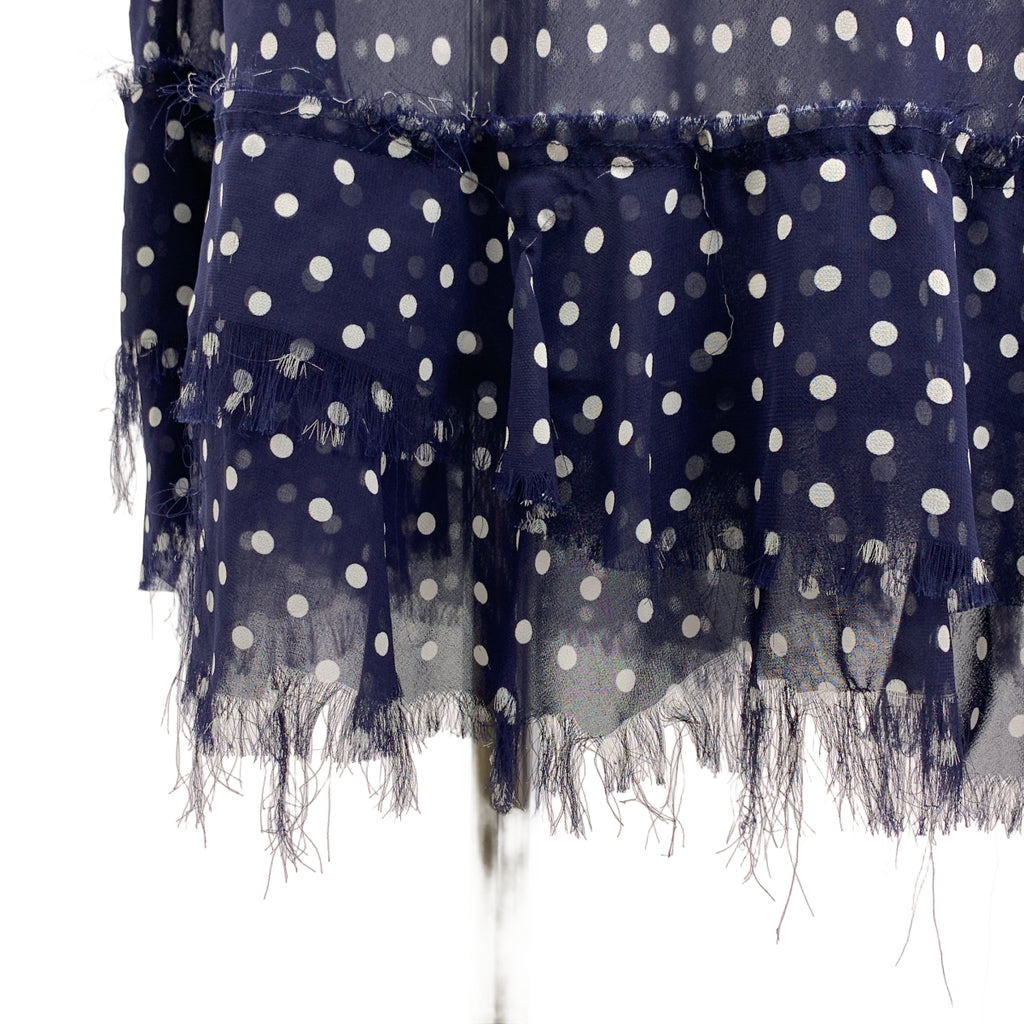 COMME des GARÇONS |圓點英國國旗透明剪裁吊帶背心洋裝 | SHOPBOP