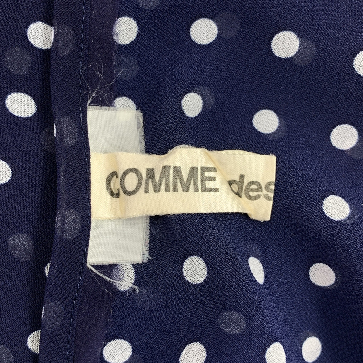 COMME des GARCONS / コムデギャルソン | ドット ユニオンジャック シアー カットオフ キャミソールワンピース |