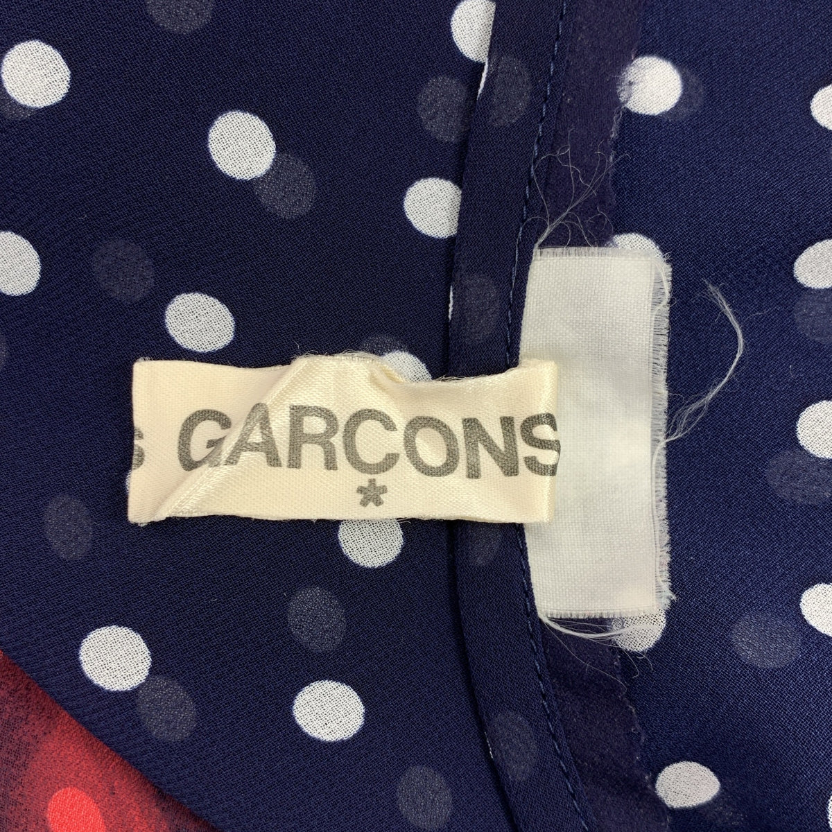 COMME des GARCONS / コムデギャルソン | ドット ユニオンジャック シアー カットオフ キャミソールワンピース |