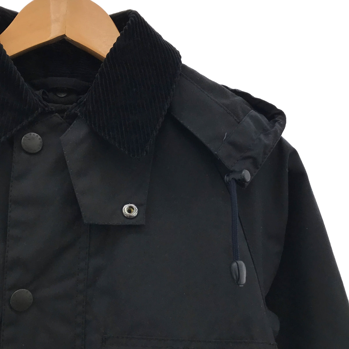 美品】 Barbour / バブアー | 着脱可ライナー・フード付き コーデュロイ切替 オイルド ジャケット | 34 | ブラック | – KLD