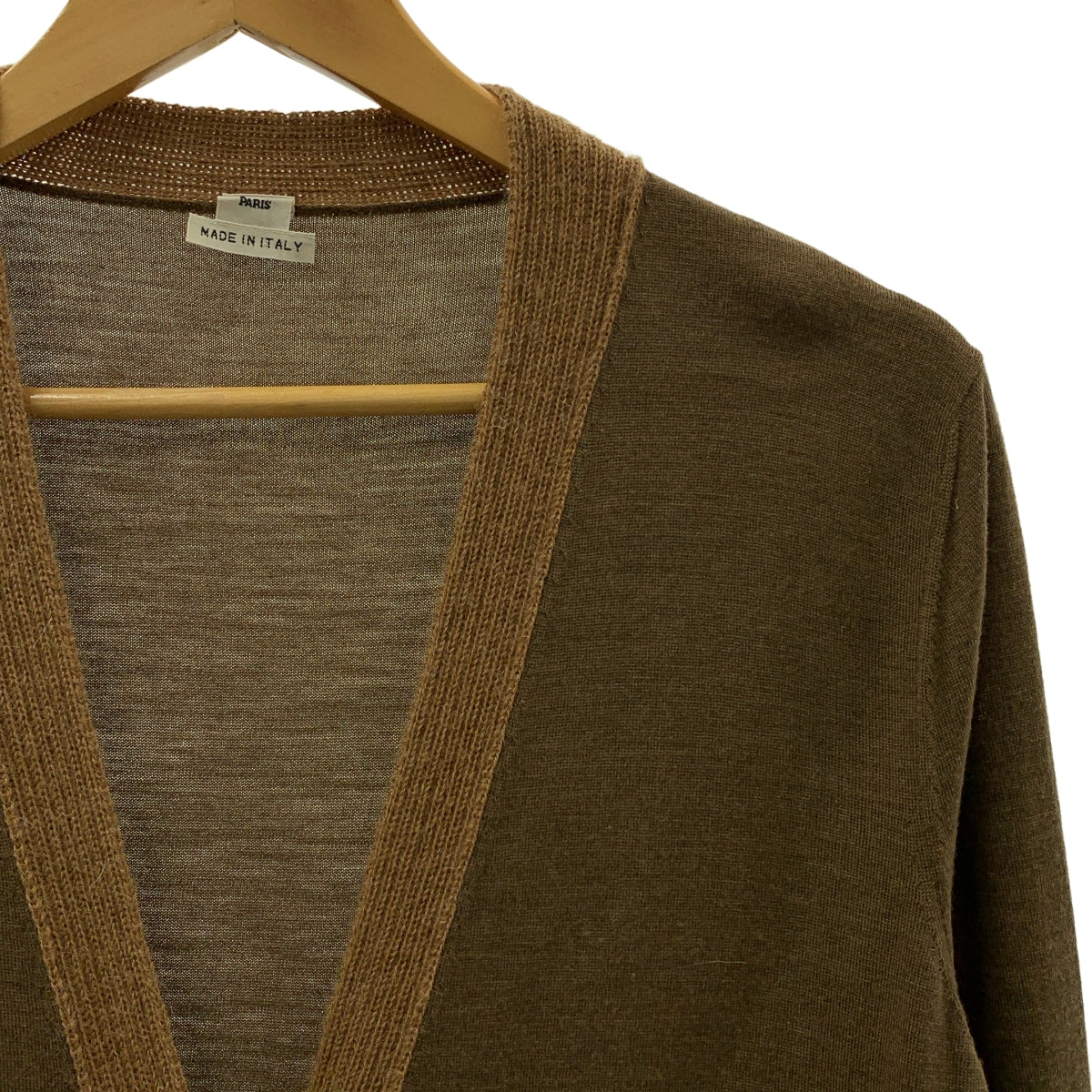 HERMES / 헤르메스 | 고르티에기 울 알파카 H 로고 니트 롱 가디건 | 42 |