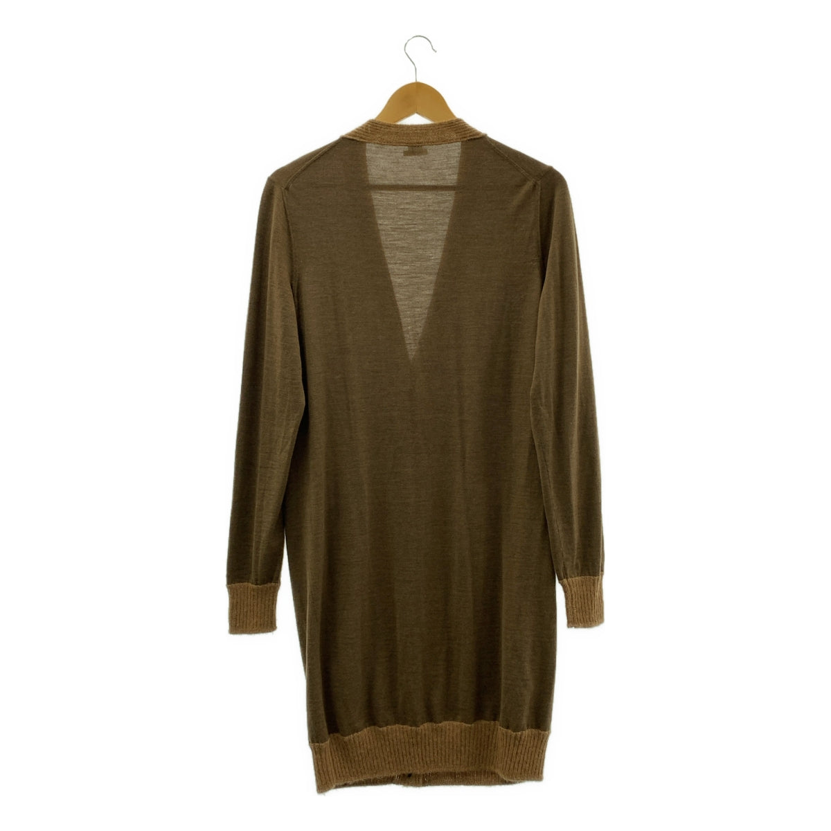 HERMES / 헤르메스 | 고르티에기 울 알파카 H 로고 니트 롱 가디건 | 42 |