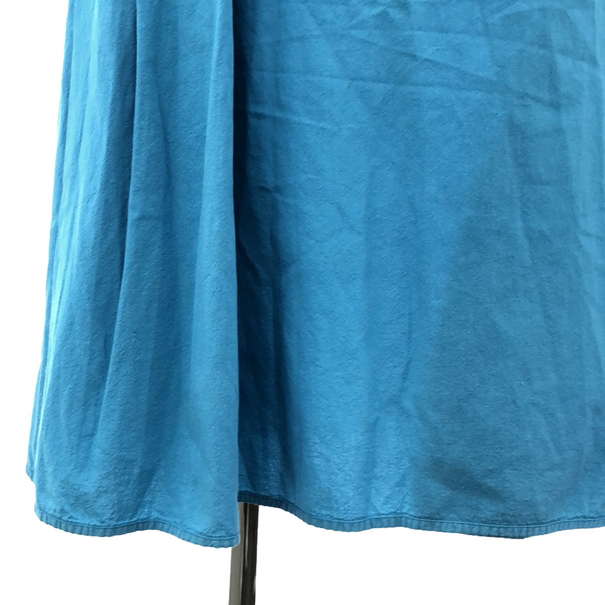 DANIELA GREGIS | Cotton Pleated Wrap Skirt | F | Blue | Women's