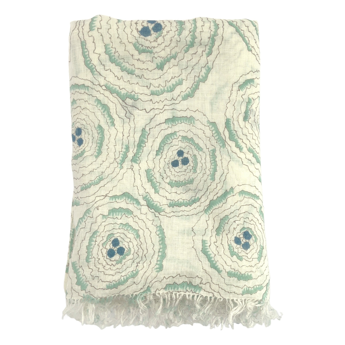 mina perhonen / ミナペルホネン | pirouette / 総柄 フリンジ ストール |