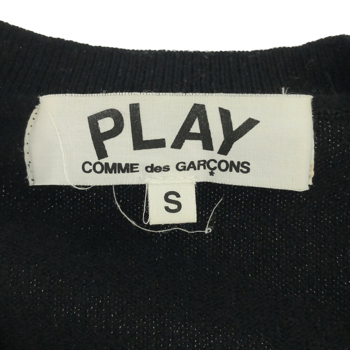 PLAY COMME des GARCONS / 플레이콤 데 갤슨 | 심장 헝겊 니트 가디건 | S | 여성