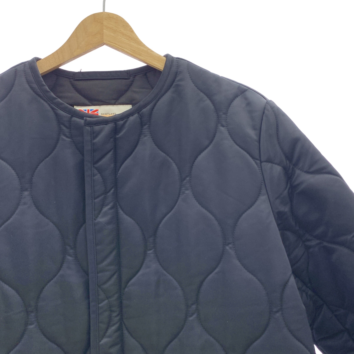 [狀況極佳] 傳統風衣 | ARKLEY 拉鍊絎縫長外套 | XS | 深海軍藍 | 女款