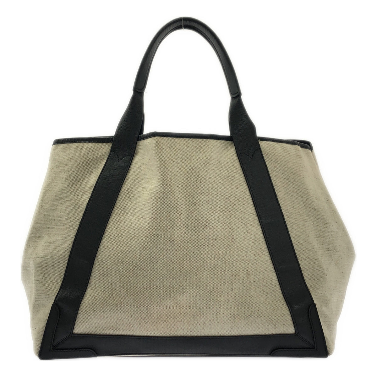 BALENCIAGA / バレンシアガ | ネイビー カバス M コーティング キャンバス ロゴ トートバッグ 339936 |