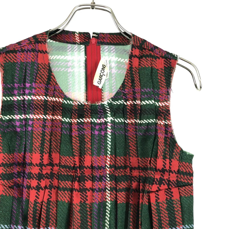 COMME des GARCONS / コムデギャルソン | 2024SS | チェック プリント カットオフ ギャザー トップス | XS | レディース