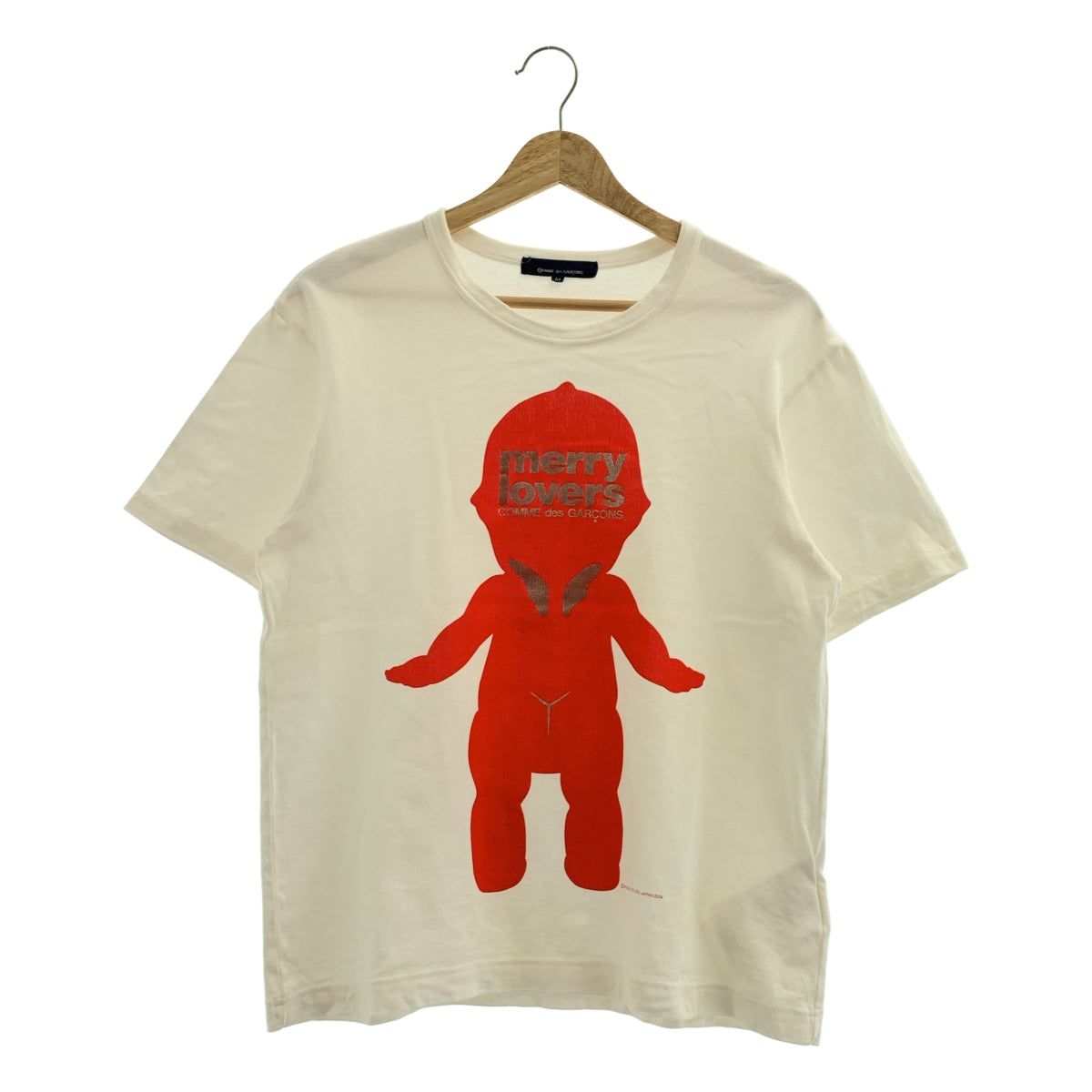 COMME des GARCONS / 콤데 갤슨 | 2004AW | merry lovers S/S TEE / 프린트 T셔츠 컷소우 | M |