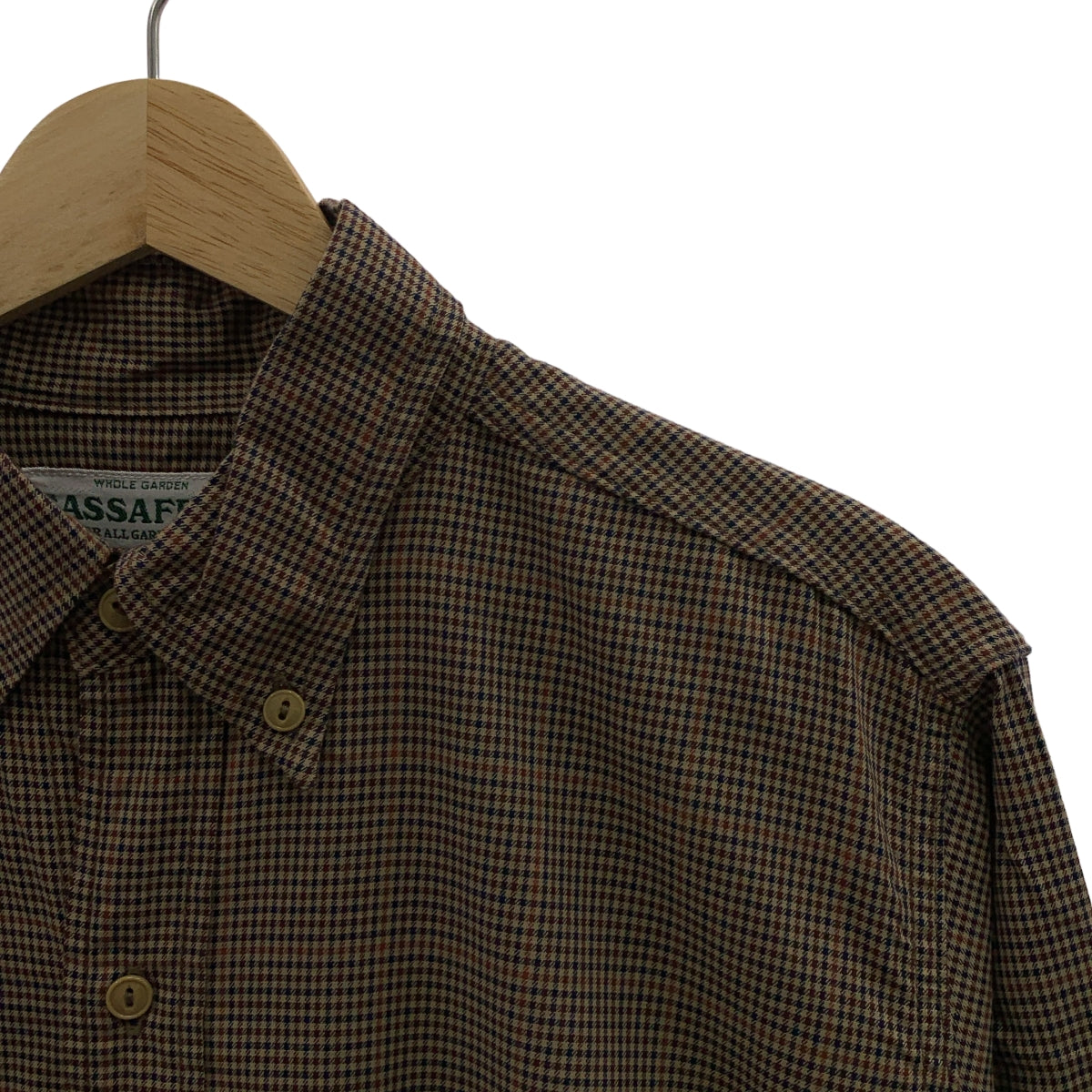 SASSAFRAS / ササフラス | コットン チェック ボタンダウンシャツ | S | メンズ