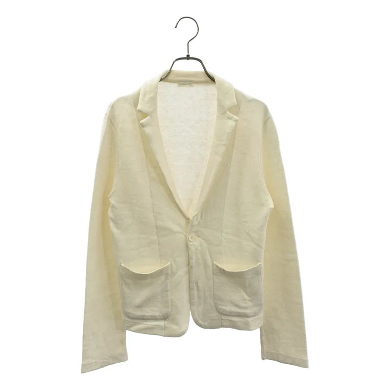 GALERIE VIE / ギャルリーヴィー | リネン シルク ニット ジャケット | 1 | オフホワイト | レディース