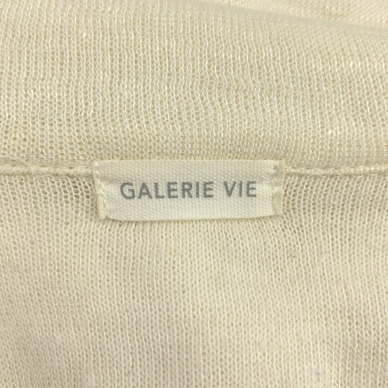 GALERIE VIE / ギャルリーヴィー | リネン シルク ニット ジャケット | 1 | オフホワイト | レディース