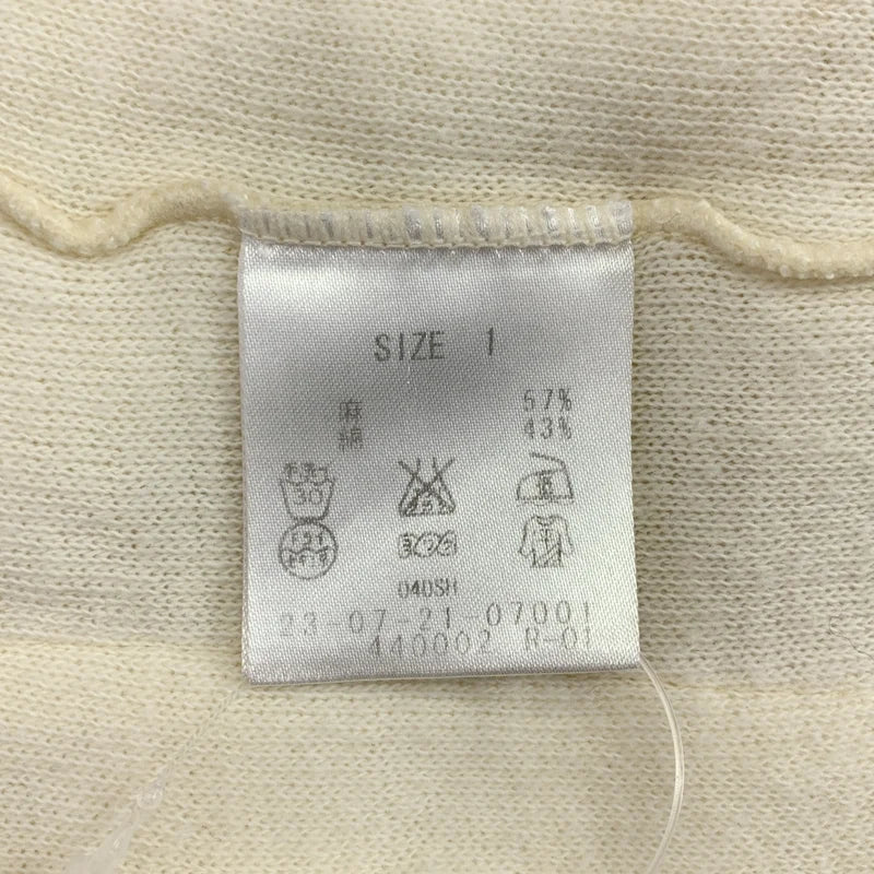 GALERIE VIE / ギャルリーヴィー | リネン シルク ニット ジャケット | 1 | オフホワイト | レディース