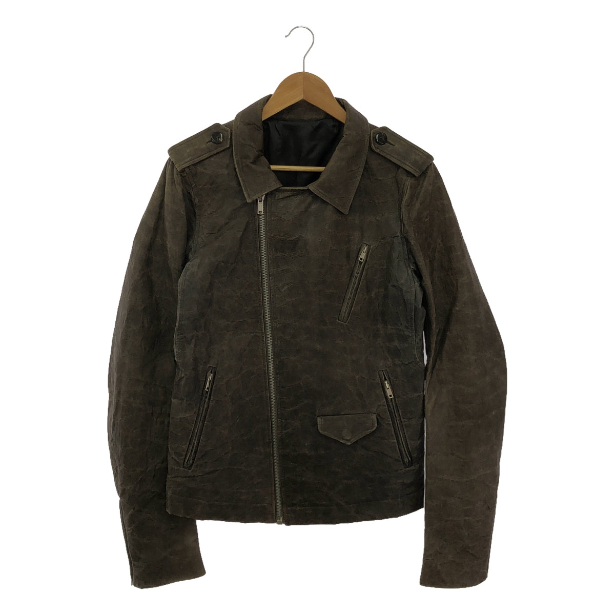 Rick Owens / リックオウエンス | STOOGES ラムレザー バイカー ダブル ライダースジャケット | M | メンズ