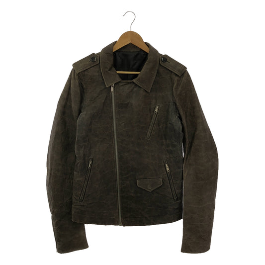 Rick Owens / リックオウエンス | STOOGES ラムレザー バイカー ダブル ライダースジャケット | M | メンズ