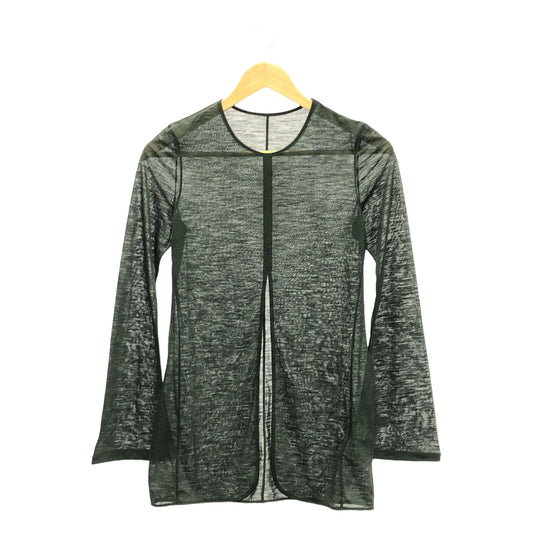 Mame Kurogouchi / マメクロゴウチ | 2024AW | Hybrid Yarn Wool Jersey Front Slit Top / フロントスリット カットソー | 1 | レディース