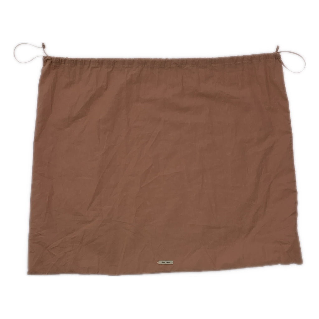 miu miu / ミュウミュウ | ボー エンボスロゴ レザー ハンドバッグ / 5BB117 |