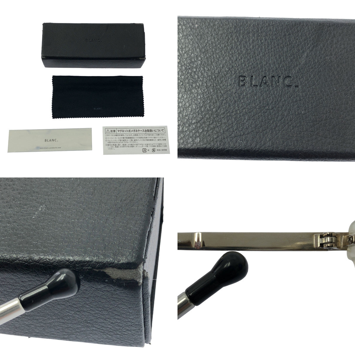 BLANC / BLANC | B0017 / 金屬框太陽眼鏡 | 48◻︎2-15 | 灰白 / 綠色鏡片