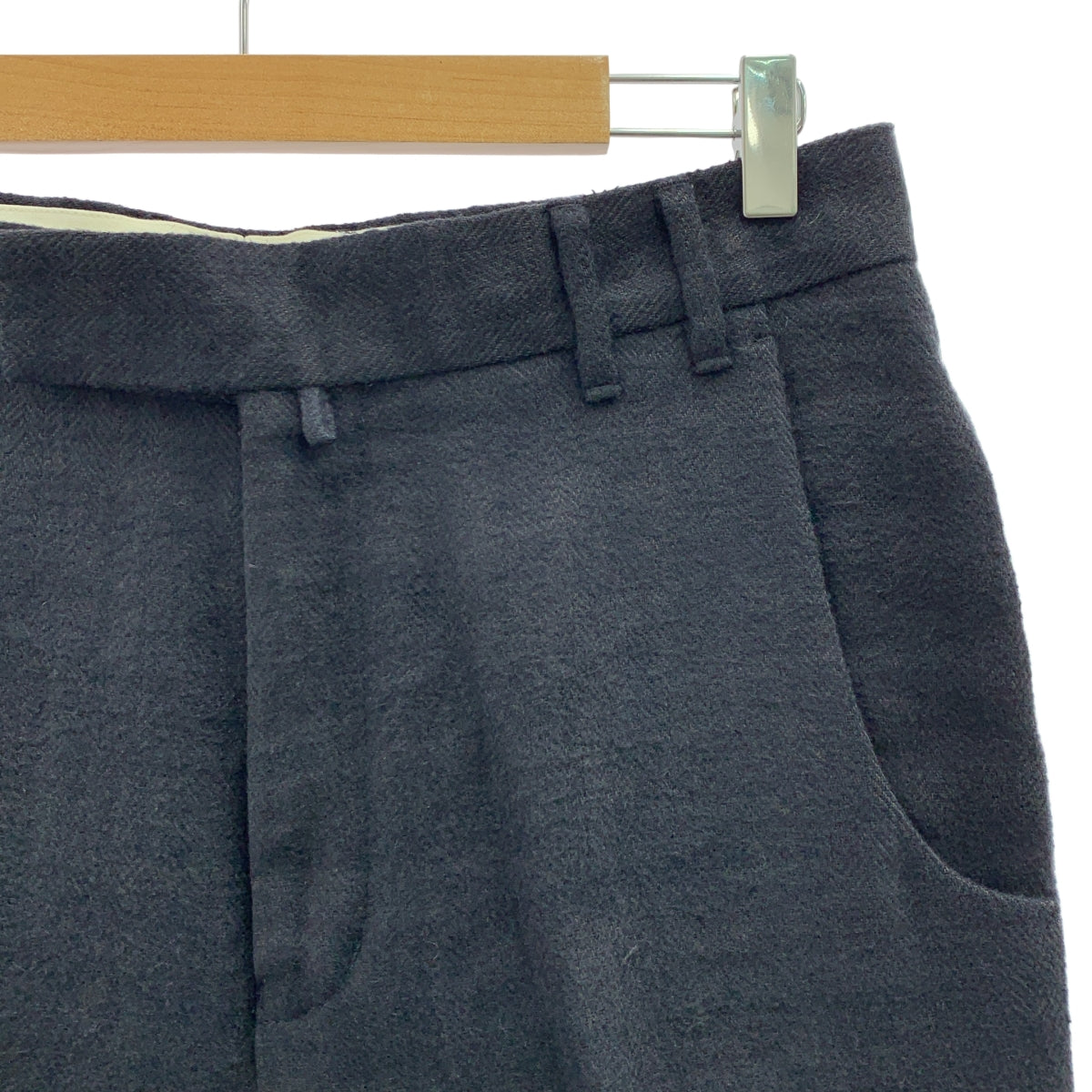 MAATEE&SONS / マーティー&サンズ | リネン ヘリンボーン スラックス パンツ |