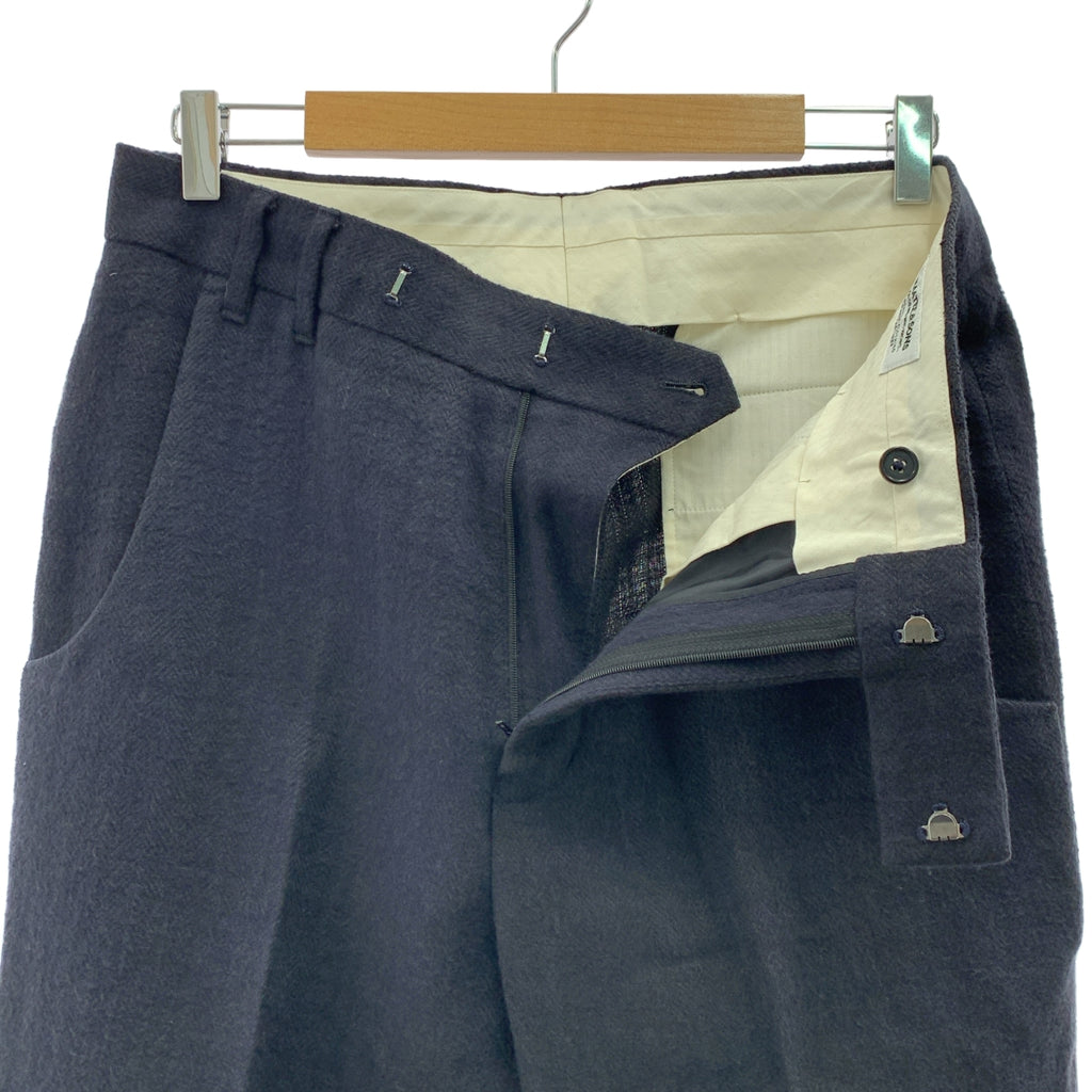 MAATEE&SONS / マーティー&サンズ | リネン ヘリンボーン スラックス パンツ |